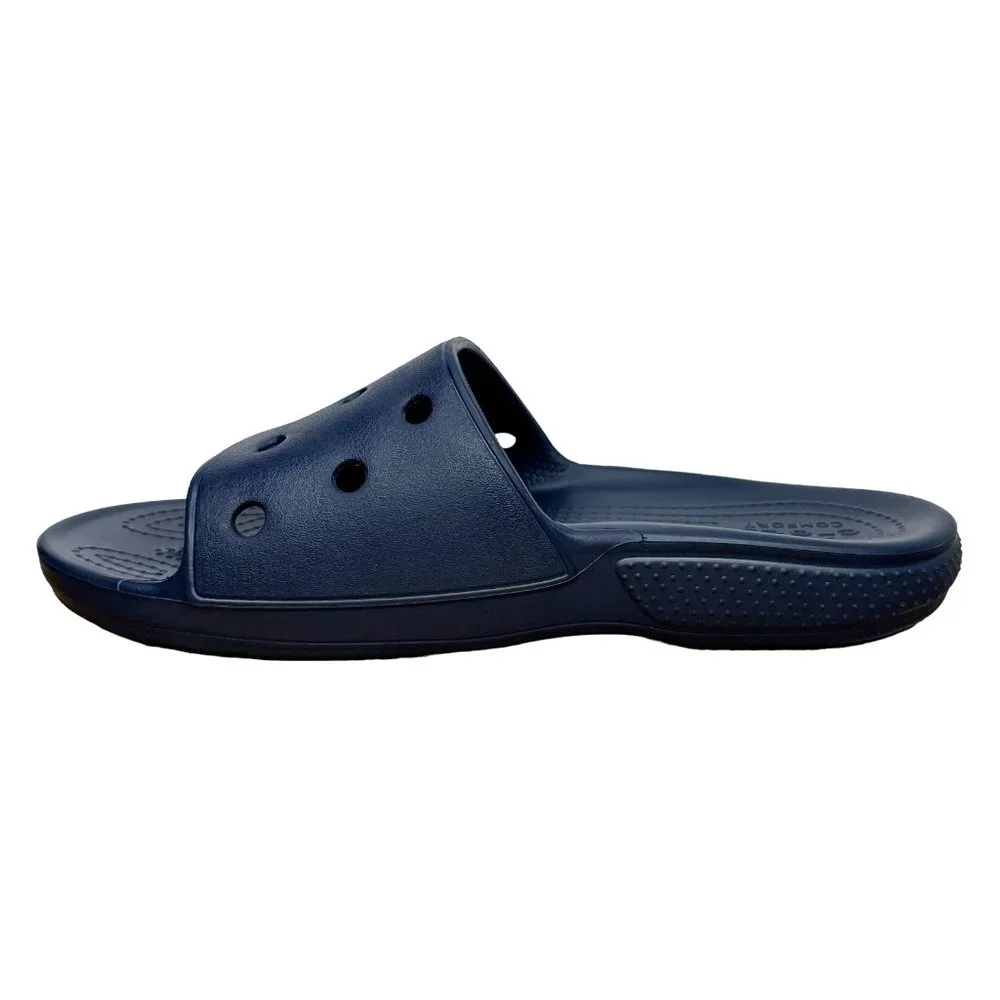Crocs Womens Slide Sandals Size 9 Navy Water‎ Friendly Lightweight & Comfortable